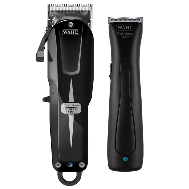 Набор машинок в кейсе Wahl Super Taper Cordless Black + Beret Stealth