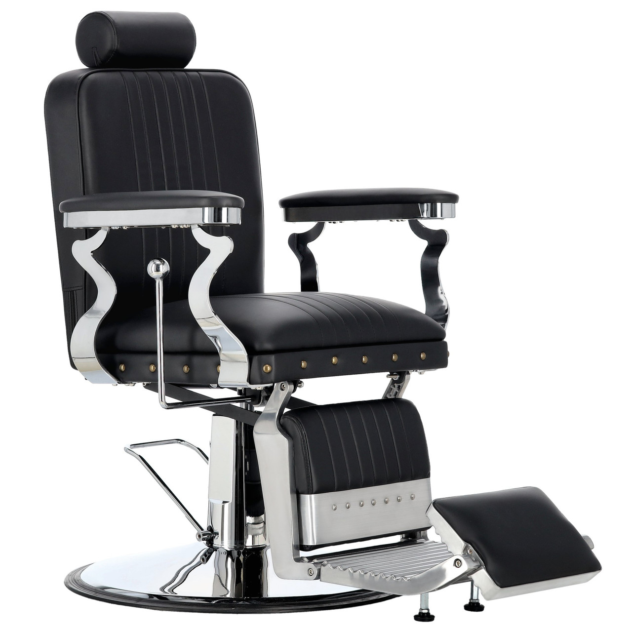 Барберское кресло гидравлическое EP-11-BLACK Alexander Barberking