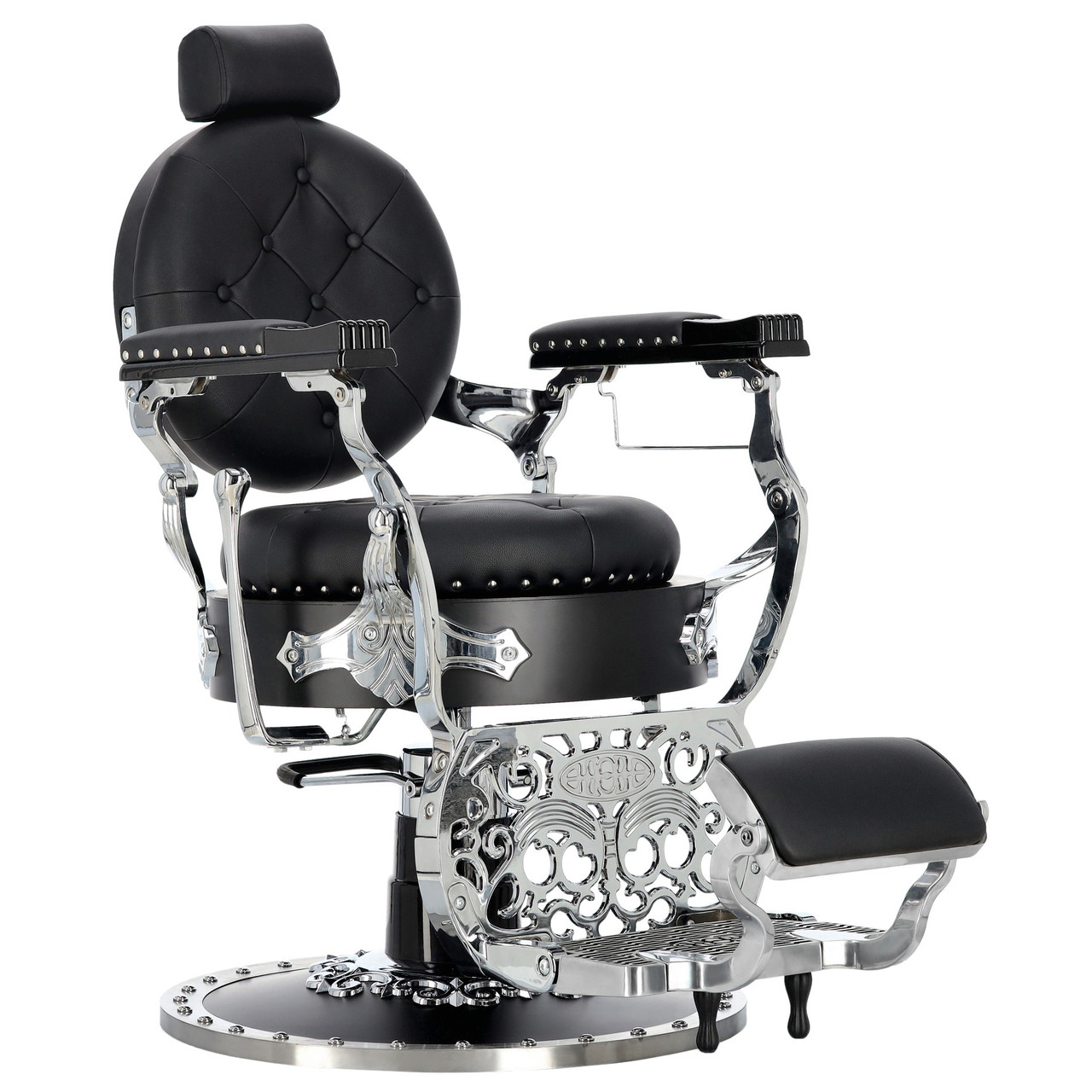 Кресла для барбершопа гидравлическое ENZO-9168 Silver Jack Barberking