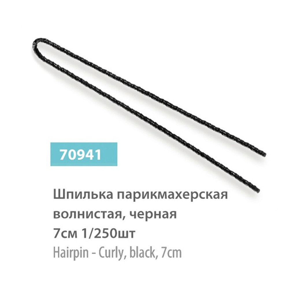 Набор шпилек SPL, 250 шт, черные, 70941