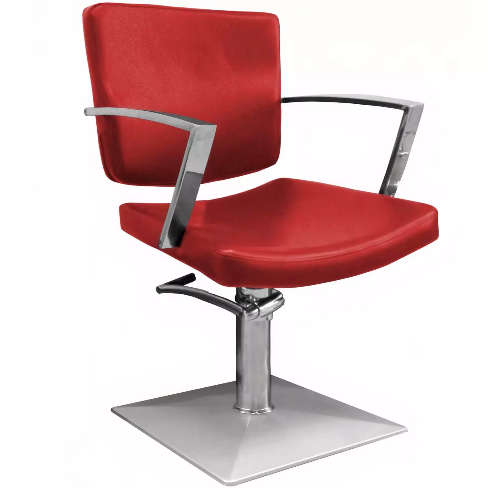 Кресло парикмахерское на гидравлике Tico Professional BM68116, красное