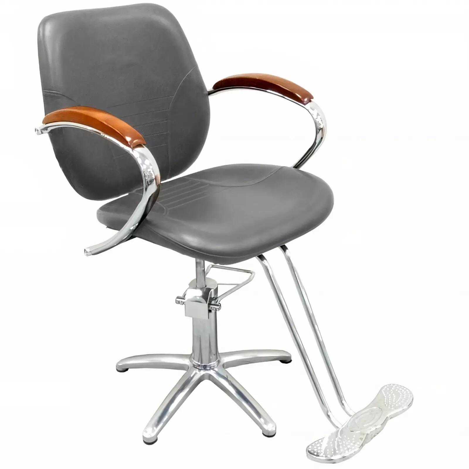 Кресло парикмахерское на гидравлике Tico Professional BM68124, серое