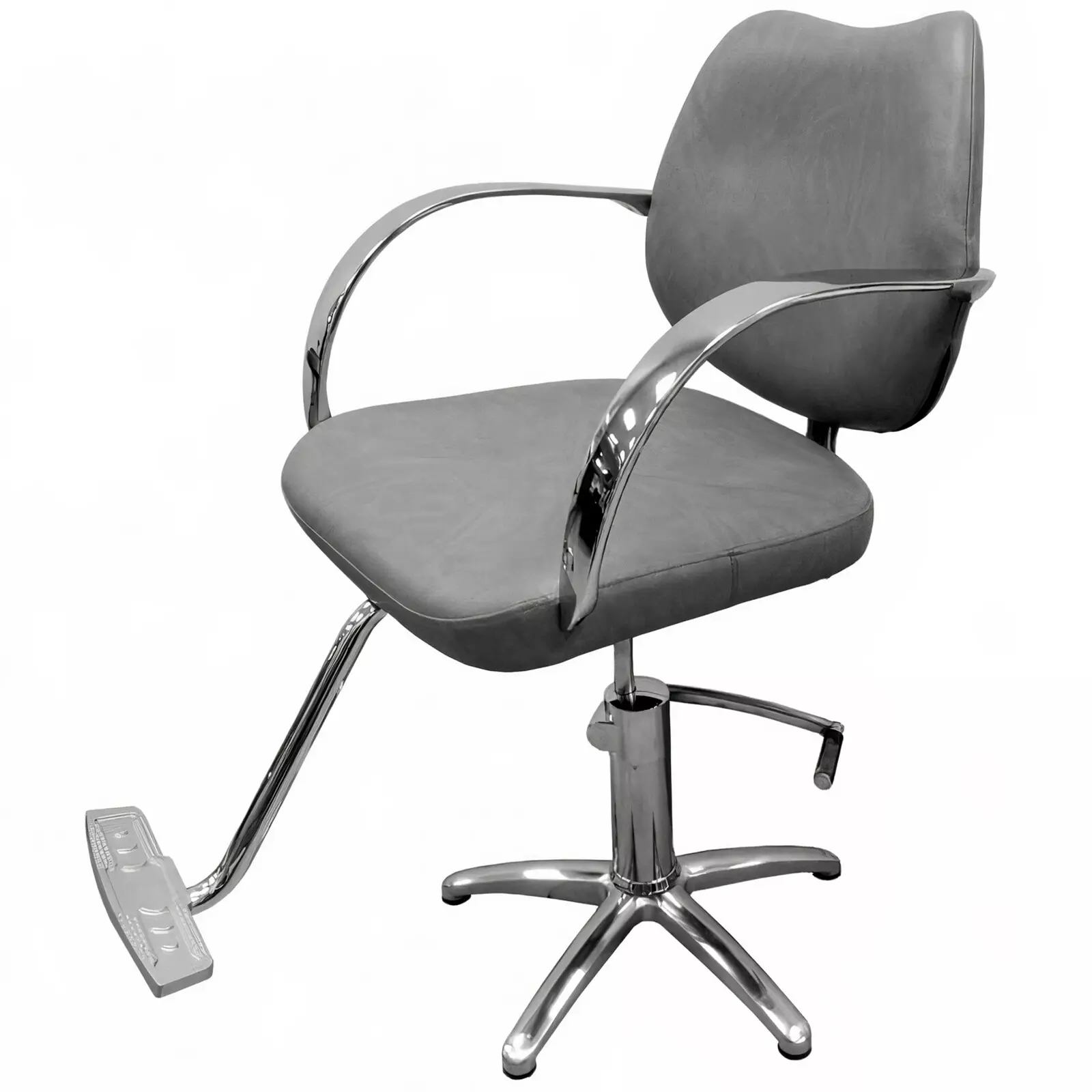 Кресло парикмахерское на гидравлике Tico Professional BM68190, серое