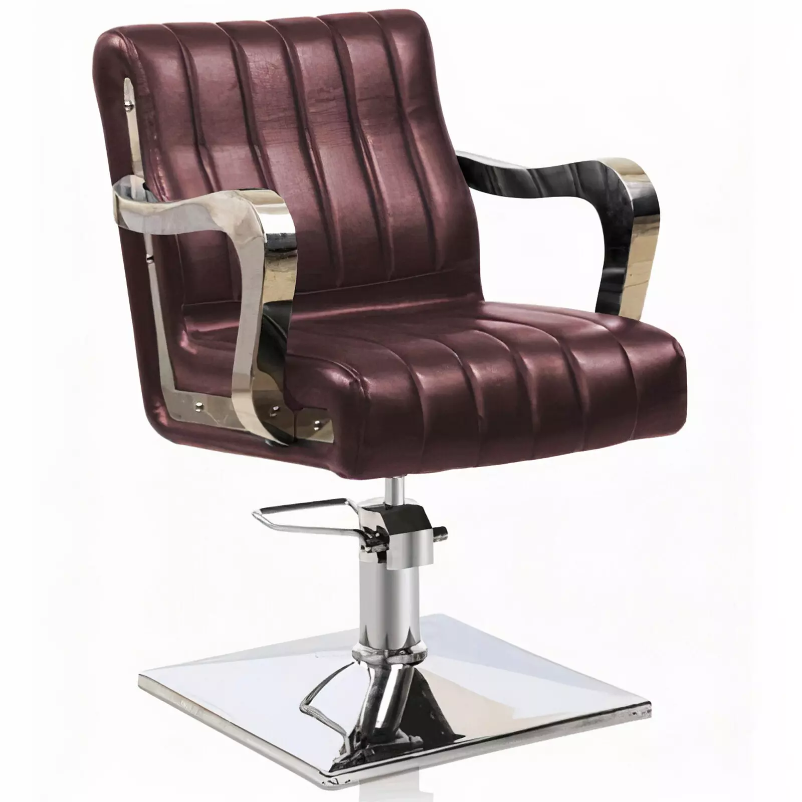 Кресло парикмахерское на гидравлике Tico Professional BM68463-871, бордовое