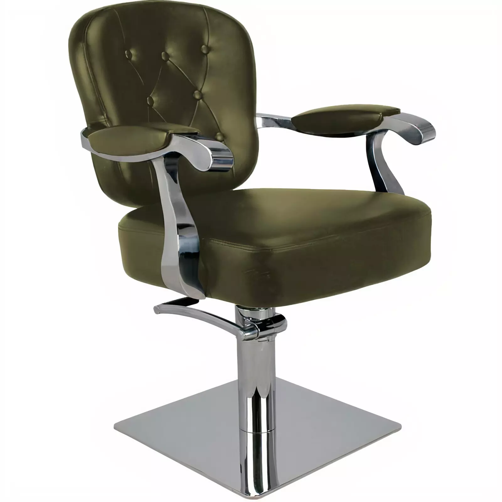 Кресло парикмахерское на гидравлике Tico Professional BM68504-831, зеленое