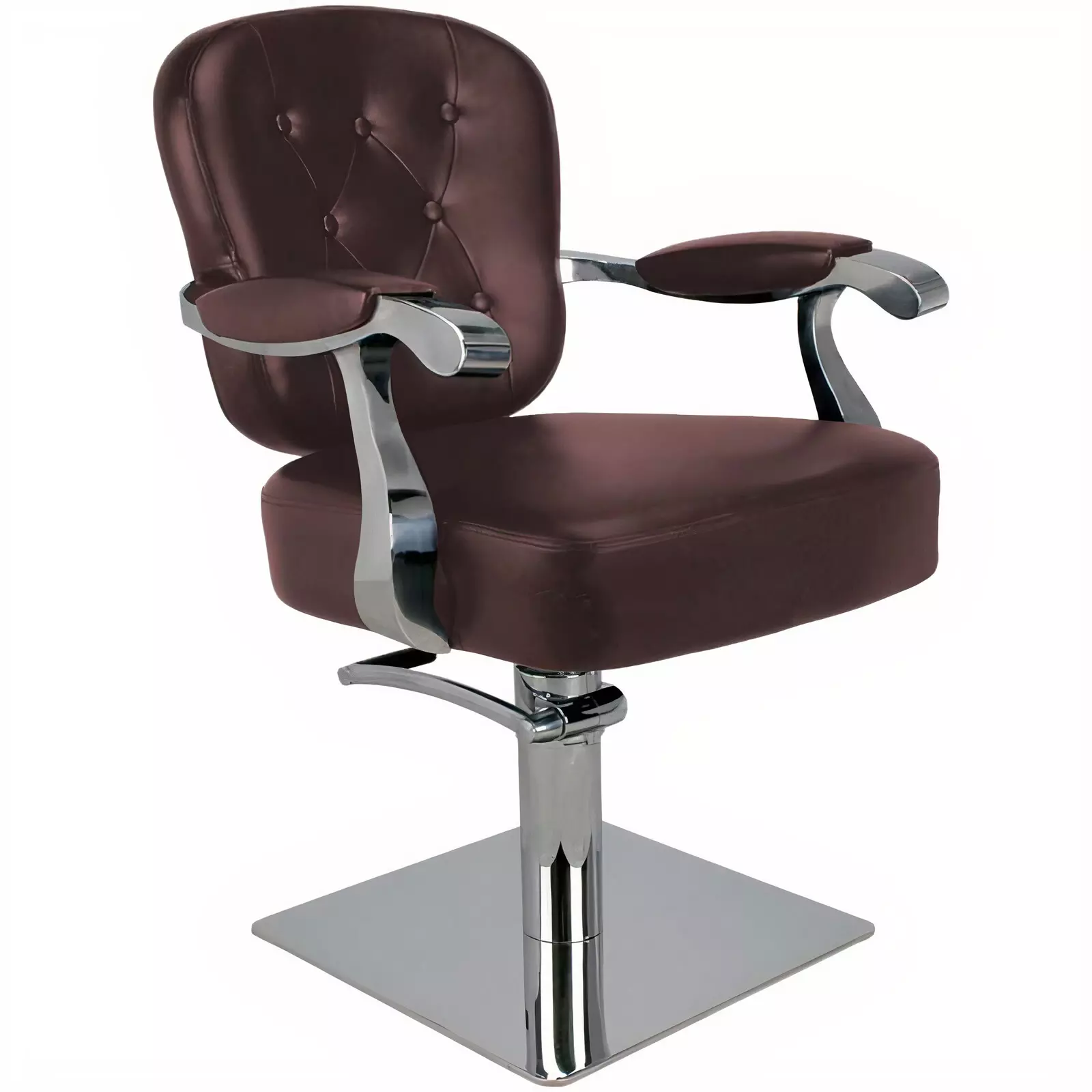 Кресло парикмахерское на гидравлике Tico Professional BM68504-871, бордовое