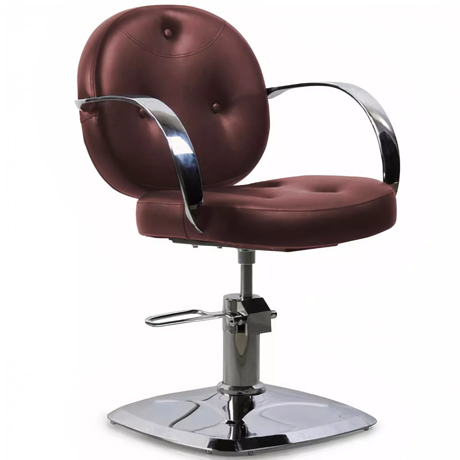 Кресло парикмахерское на гидравлике Tico Professional BM68508-871, бордовое