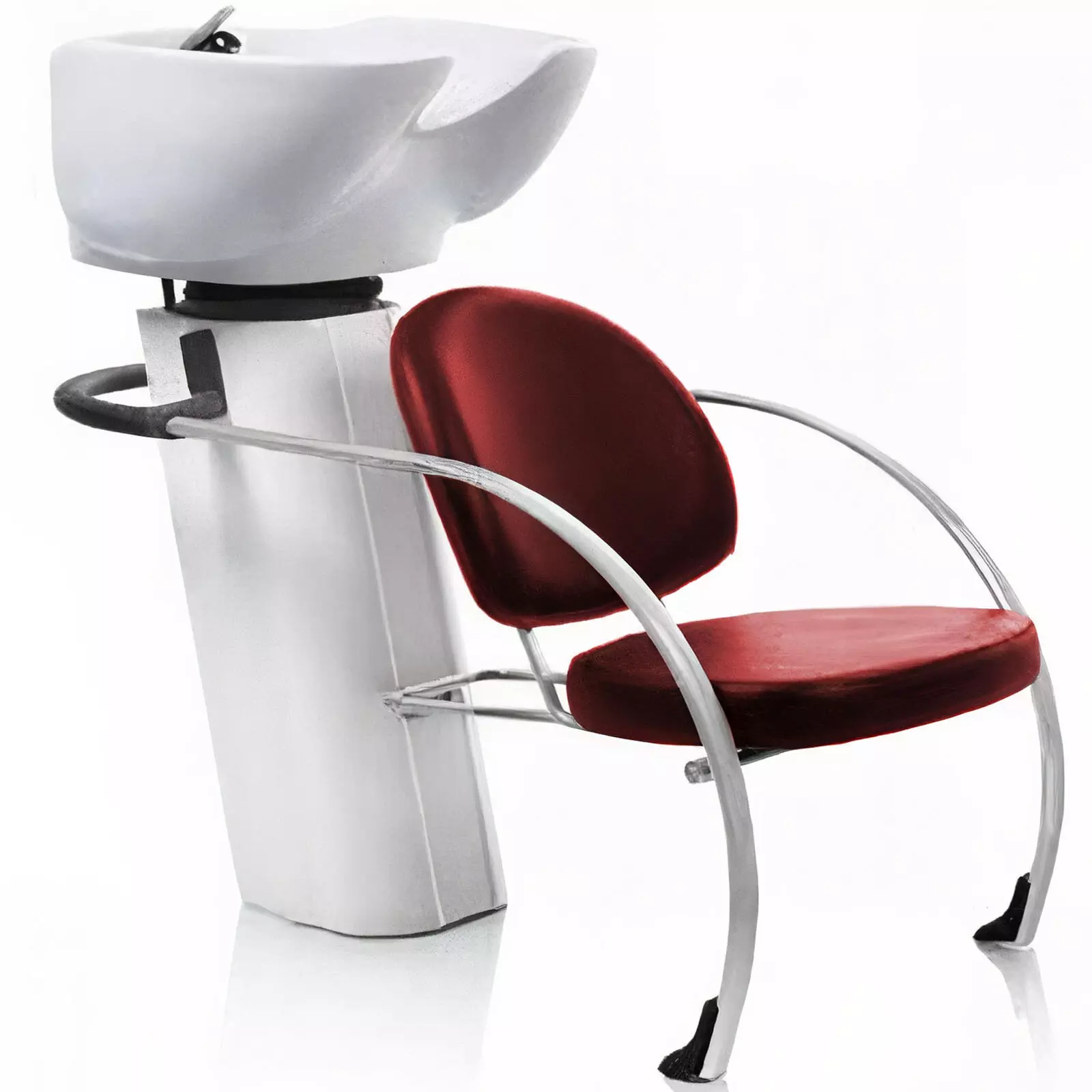 Парикмахерская мойка BM78011-703 с креслом Red