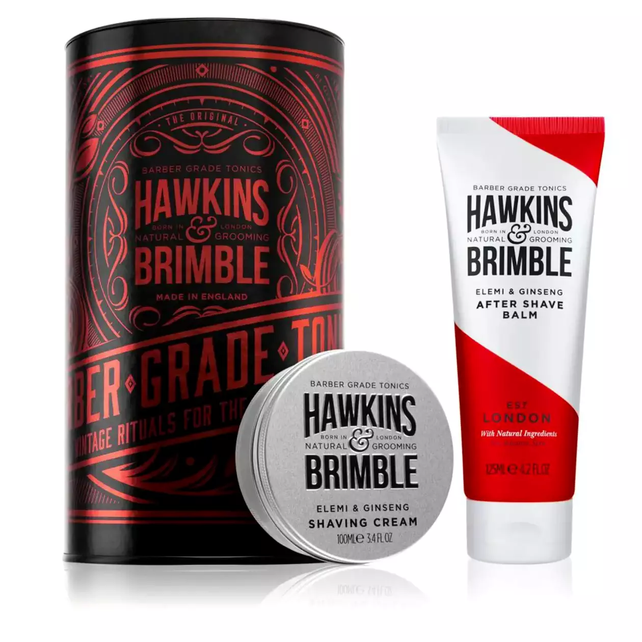 Мужской набор для бритья Hawkins Brimble Крем + Бальзам
