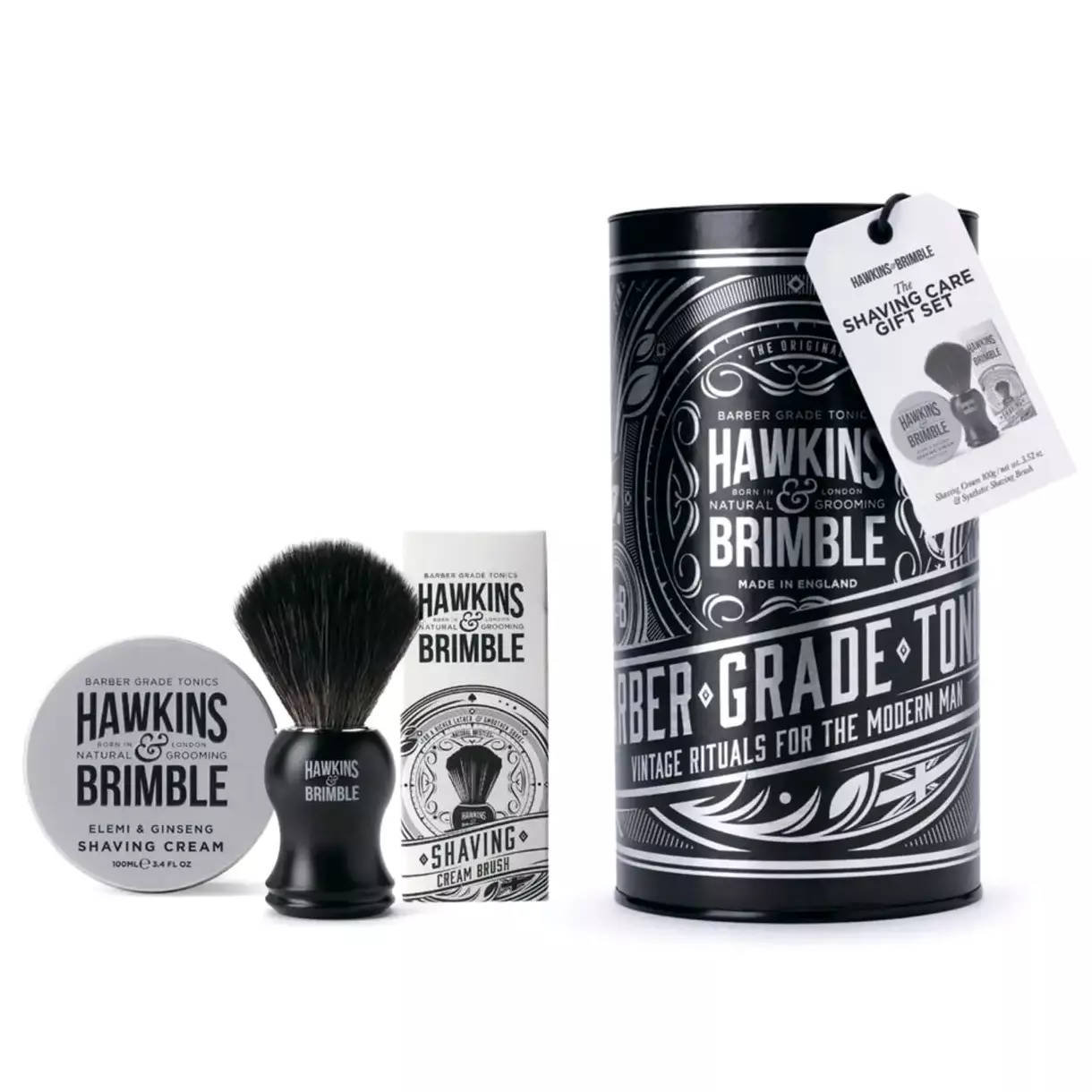 Мужской набор для бритья Hawkins Brimble Крем и Помазок для бритья