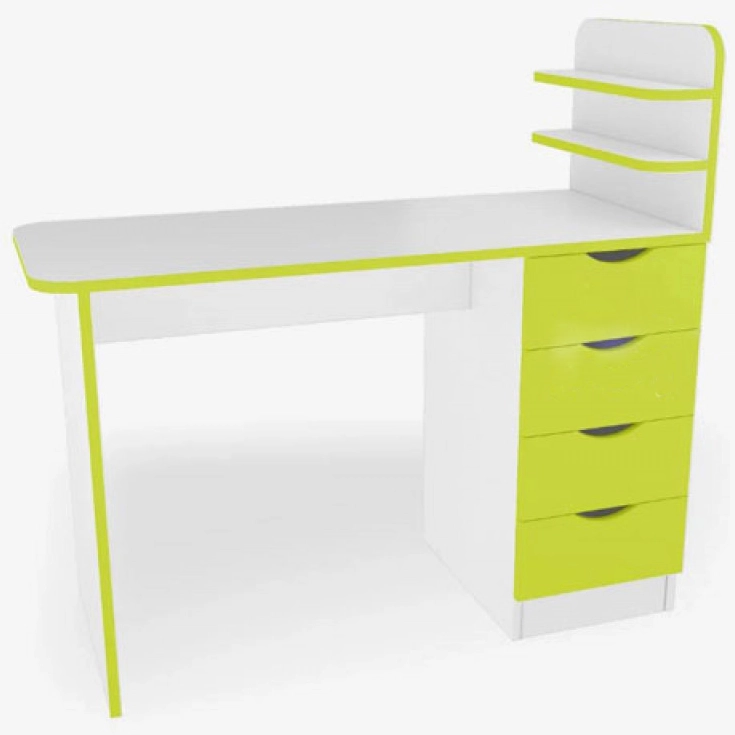 Маникюрный стол Markson М121, салатово-белый