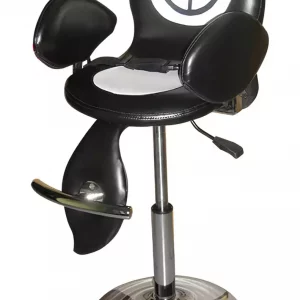 Детское парикмахерское кресло на гидравлике Hairmaster Tom Cat, черно-белое