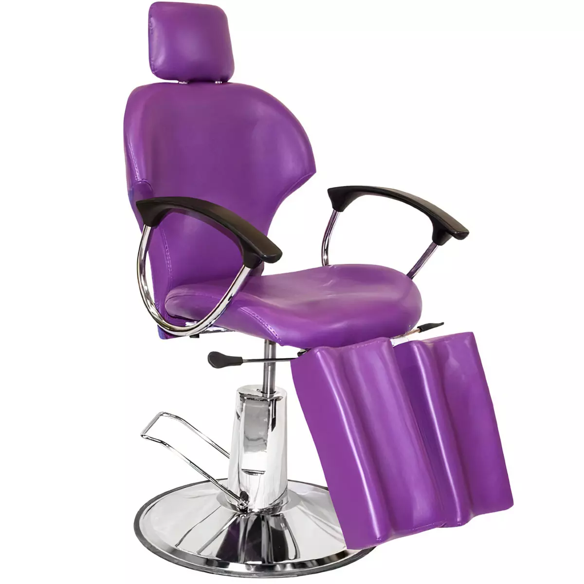 Педикюрне крісло, косметологічна кушетка Hairmaster Swen 002, фіолетове