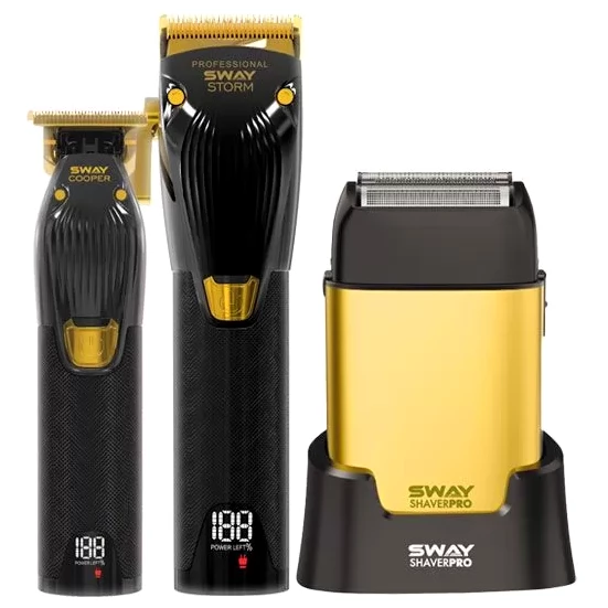 Набор машинок 3 в 1 Sway Storm, Cooper, Shaver Pro Gold