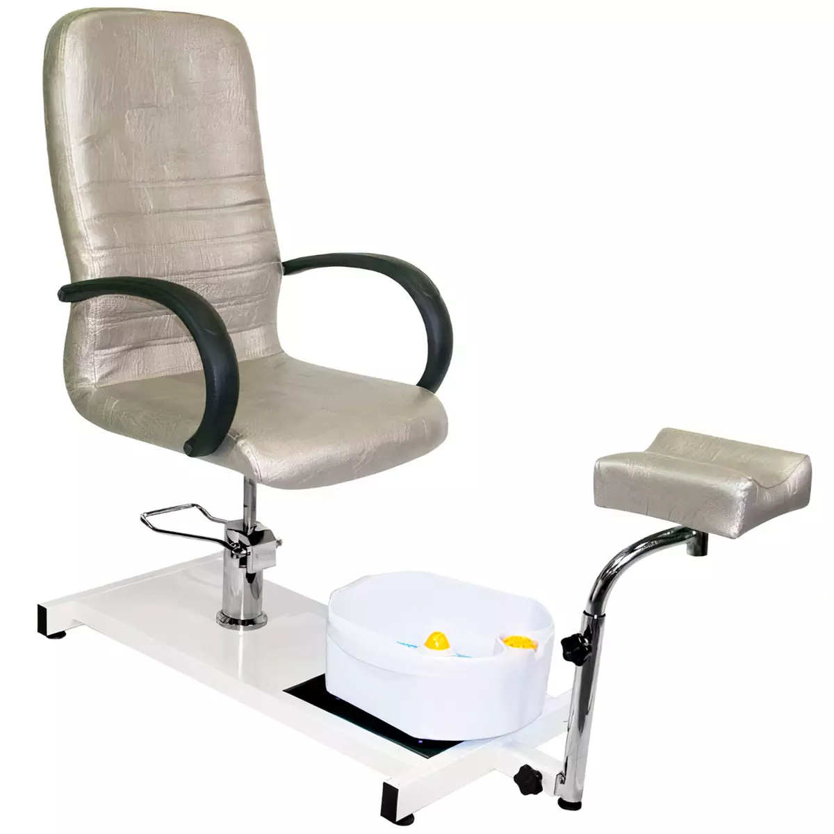 Педикюрне крісло Hairmaster Jetta Jetta Silver, сріблясте