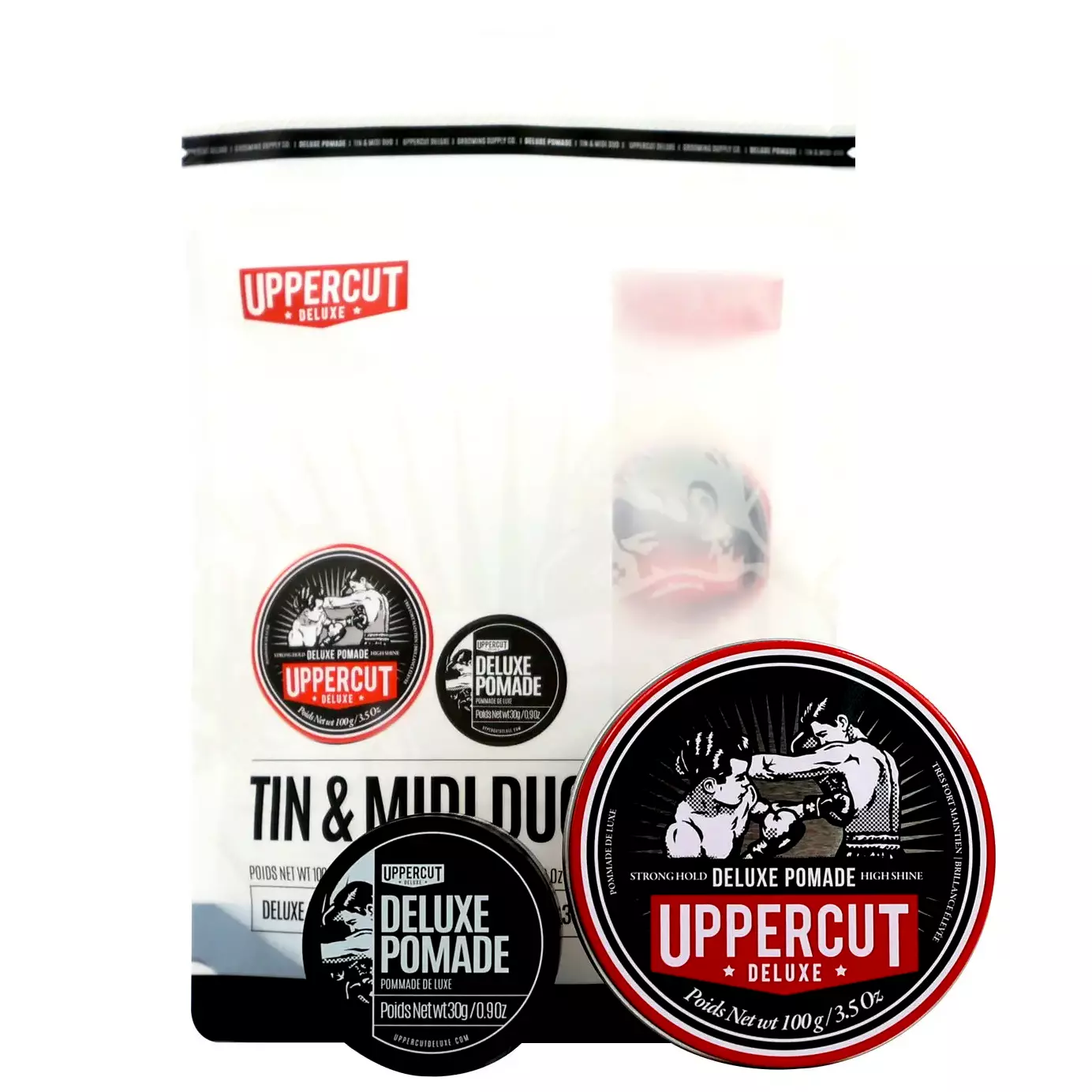 Мужской подарочный набор помад для волос Uppercut Deluxe Pomade