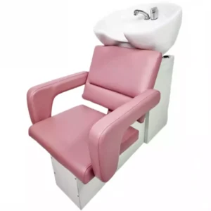 Мойка парикмахерская Flamingo White, c креслом и керамической раковиной белого цвета
