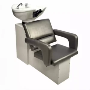 Мийка перукарська Flamingo White, c кріслом і керамічною раковиною білого кольору