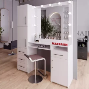 Рабочее место парикмахера Markson M402 Феникс, белое