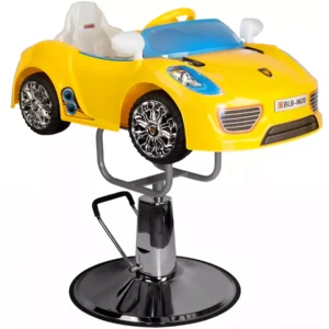 Детское кресло для стрижки, машинка Gabbiano Porshe B041C, на гидравлике, желтое